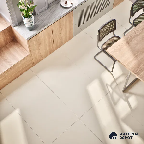 Stone Look Wall & Floor Tile TL 06615 C Terre Avorio 4 ft x 2 ft Vitrified Matte Finish - 9 mm | Random 3 | Suitable for Living Room, Bedroom, Bathroom, Kitchen, Dining (Sample)