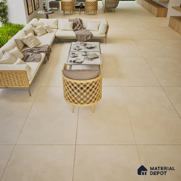 Stone Look Wall & Floor Tile TL 06615 Terre Canapa 4 ft x 2 ft Vitrified Matte Finish - 9 mm | Random 4 | Suitable for Living Room, Bedroom, Bathroom, Kitchen, Dining (Sample)