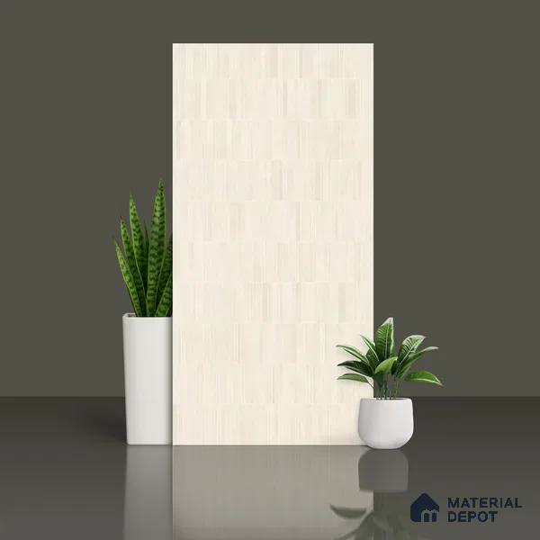 Stacked Stone Wall Tile TL 06615 D Terre Avorio Decor 4 ft x 2 ft Vitrified Matte Finish - 9 mm | | Suitable for Living Room, Bedroom, Bathroom, Kitchen, Dining (Sample)