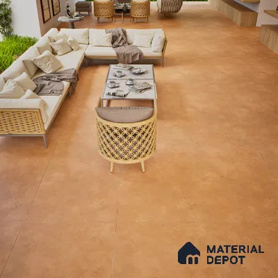 Stone Look Wall & Floor Tile TL 06615 E Terre Cotto 4 ft x 2 ft Vitrified Matte Finish - 9 mm | Random 3 | Suitable for Living Room, Bedroom, Bathroom, Kitchen, Dining (Sample)
