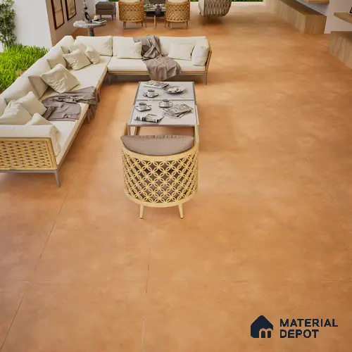 Stone Look Wall & Floor Tile TL 06615 E Terre Cotto 4 ft x 2 ft Vitrified Matte Finish - 9 mm | Random 3 | Suitable for Living Room, Bedroom, Bathroom, Kitchen, Dining