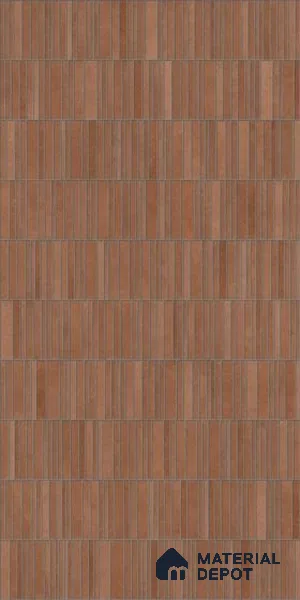 Stacked Stone Wall Tile TL 06615 F Terre Cotto Decor 4 ft x 2 ft Vitrified Matte Finish - 9 mm | | Suitable for Living Room, Bedroom, Bathroom, Kitchen, Dining