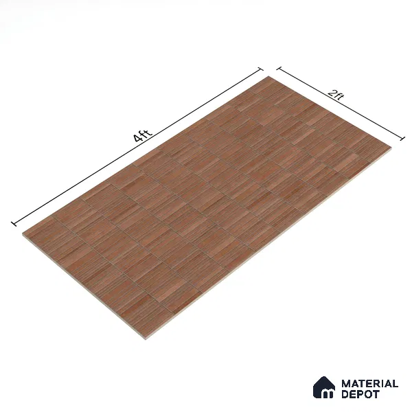 Stacked Stone Wall Tile TL 06615 F Terre Cotto Decor 4 ft x 2 ft Vitrified Matte Finish - 9 mm | | Suitable for Living Room, Bedroom, Bathroom, Kitchen, Dining