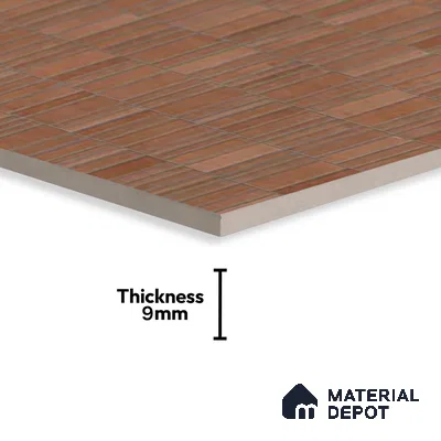 Stacked Stone Wall Tile TL 06615 F Terre Cotto Decor 4 ft x 2 ft Vitrified Matte Finish - 9 mm | | Suitable for Living Room, Bedroom, Bathroom, Kitchen, Dining