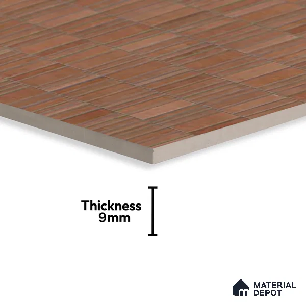 Stacked Stone Wall Tile TL 06615 F Terre Cotto Decor 4 ft x 2 ft Vitrified Matte Finish - 9 mm | | Suitable for Living Room, Bedroom, Bathroom, Kitchen, Dining