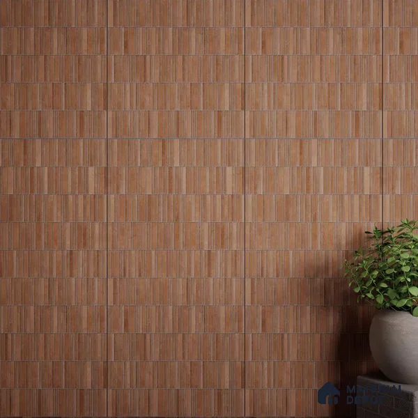 Stacked Stone Wall Tile TL 06615 F Terre Cotto Decor 4 ft x 2 ft Vitrified Matte Finish - 9 mm | | Suitable for Living Room, Bedroom, Bathroom, Kitchen, Dining