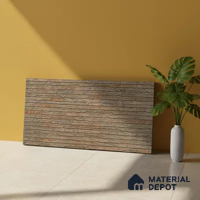 Stone Wall Tile TL 06585 B Lims Azul 2 ft x 1 ft Ceramic Matte Finish - 9 mm | Suitable for Courtyard, Stair Lobby Wall, Balcony, Elevation (Sample)
