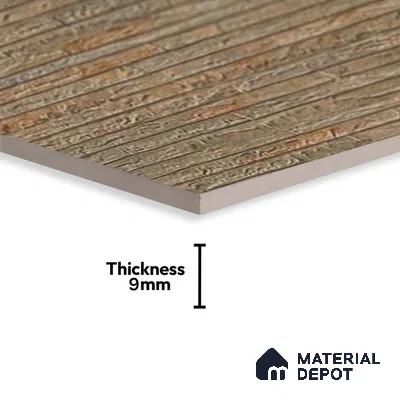 Stone Wall Tile TL 06585 B Lims Azul 2 ft x 1 ft Ceramic Matte Finish - 9 mm | Suitable for Courtyard, Stair Lobby Wall, Balcony, Elevation (Sample)