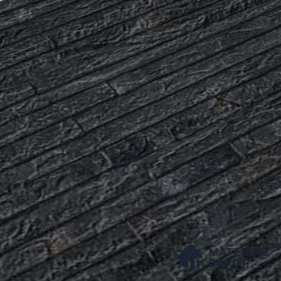 Stone Wall Tile TL 06585 C Lims Negro 2 ft x 1 ft Ceramic Matte Finish - 9 mm | Suitable for Courtyard, Foyer, Balcony, Elevation (Sample)