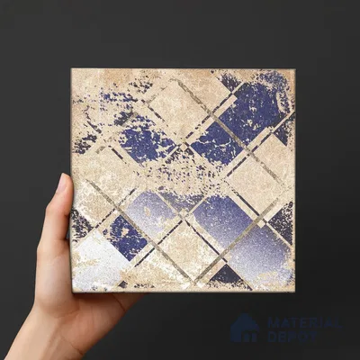 Subway Wall Tile TL 06434 C Coastal Paris Crema 8 x 8 inch Ceramic Matte Finish - 10 mm | 9 Random Design | Suitable for Accent / Feature Walls, Bathroom, Kitchen Wall & Backsplashes (Sample)