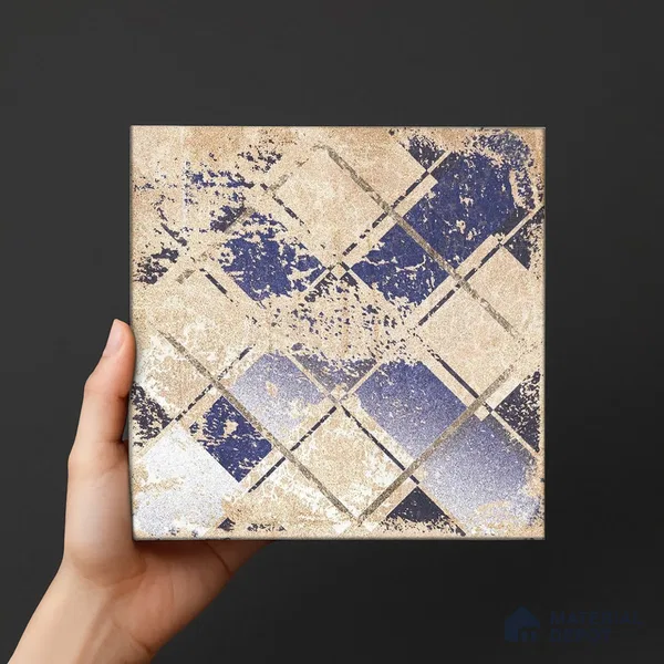 Subway Wall Tile TL 06434 C Coastal Paris Crema 8 x 8 inch Ceramic Matte Finish - 10 mm | 9 Random Design | Suitable for Accent / Feature Walls, Bathroom, Kitchen Wall & Backsplashes (Sample)