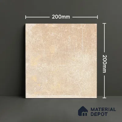 Subway Wall Tile TL 06434 D Coastal Paris Crema Base 8 x 8 inch Ceramic Matte Finish - 10 mm | 22 Random Design | Suitable for Accent / Feature Walls, Bathroom, Kitchen Wall & Backsplashes (Sample)