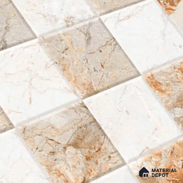 TL 01922 B Vanilla Beige Highlighter 18 x 12 inch Glossy Finish Ceramic Wall Tile - 6 mm