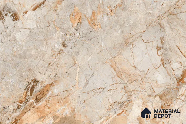 TL 01922 C Stone Beige Dark 18 x 12 inch Glossy Finish Ceramic Wall Tile - 6 mm