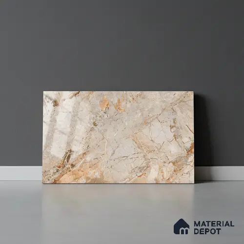 TL 01922 C Stone Beige Dark 18 x 12 inch Glossy Finish Ceramic Wall Tile - 6 mm