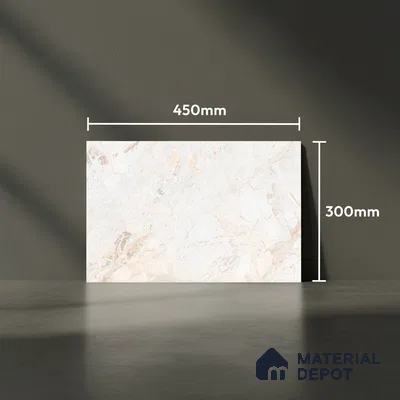 TL 01922 A Creamy Butter Light 18 x 12 inch Glossy Finish Ceramic Wall Tile - 6 mm