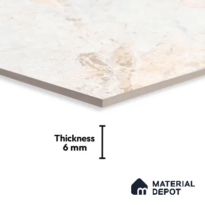 TL 01922 A Creamy Butter Light 18 x 12 inch Glossy Finish Ceramic Wall Tile - 6 mm