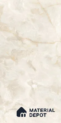Marble Floor & Wall Tile TL 00690 Creamy Marble Glossy Finish 4 ft x 2 ft Vitrified Tile - 9 mm | Suitable For living Room, Bedroom, Bathroom | Random Designs