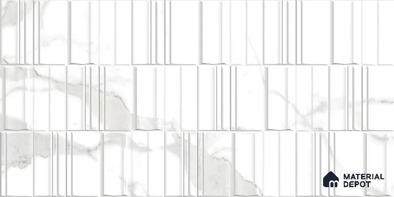 TL 01520 B Beldecor Satvario Decor 600 x 300 mm Ceramic Wall Tile - 8 mm (Sample)