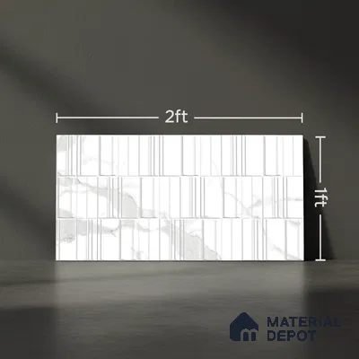 TL 01520 B Beldecor Satvario Decor 600 x 300 mm Ceramic Wall Tile - 8 mm (Sample)