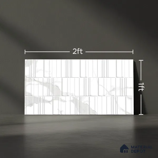 TL 01520 B Beldecor Satvario Decor 600 x 300 mm Ceramic Wall Tile - 8 mm (Sample)