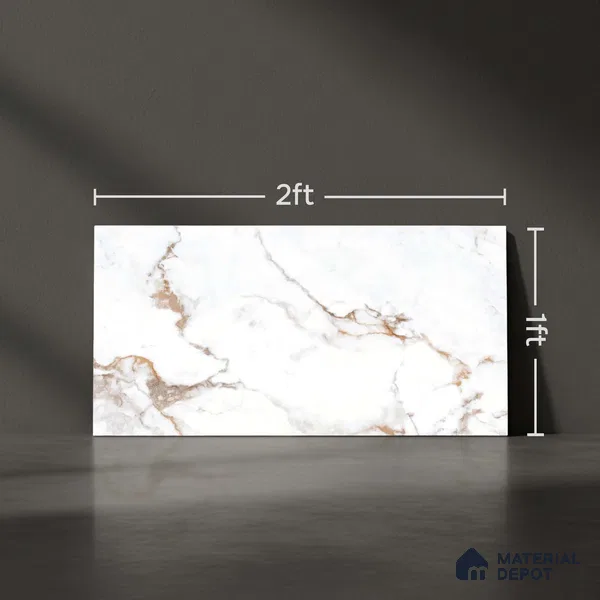 TL 01532 C Satvario Gold 600 x 300 mm Ceramic Wall Tile - 8 mm (Sample)