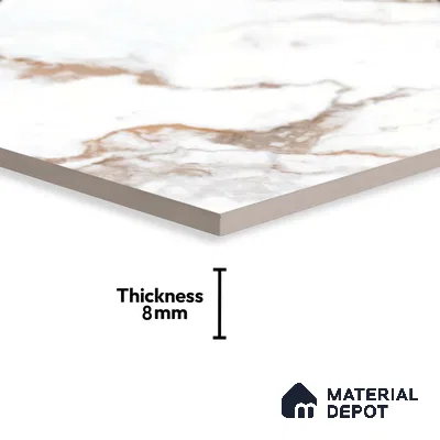 TL 01532 C Satvario Gold 600 x 300 mm Ceramic Wall Tile - 8 mm (Sample)