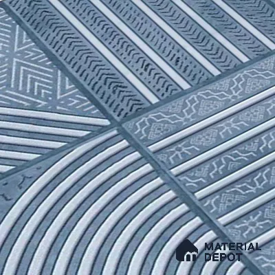 Highlighter Wall Tiles TL 01534 B Tripoli Blue HL 2 ft x 1 ft Ceramic Tile - 8 mm | Suitable For Kitchen, Bathroom & Balcony Walls (Sample)