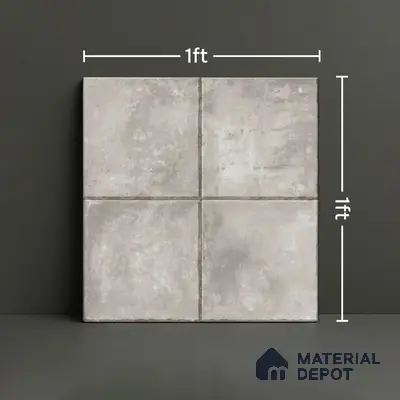 TL 01536 Tripoli Smoke 300 x 300 mm Ceramic Anti Skid Matte Finish Bathroom Floor Tile - 8 mm