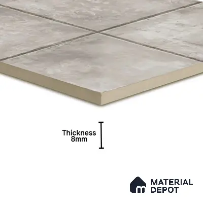 TL 01536 Tripoli Smoke 300 x 300 mm Ceramic Anti Skid Matte Finish Bathroom Floor Tile - 8 mm