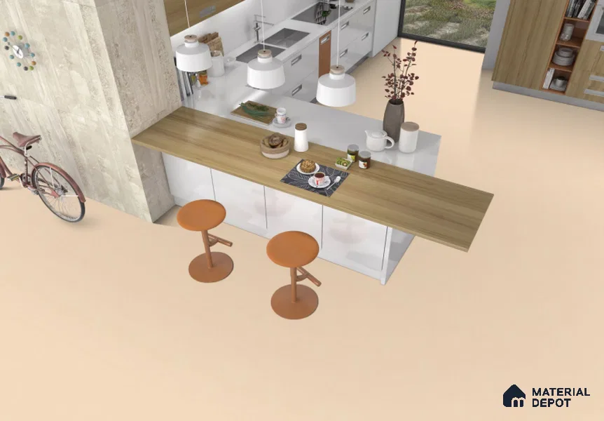 TL 00567 Crema 2 ft x 2 ft Matte Finish Digital Porcelain Floor & Wall Tile - 9.5 mm