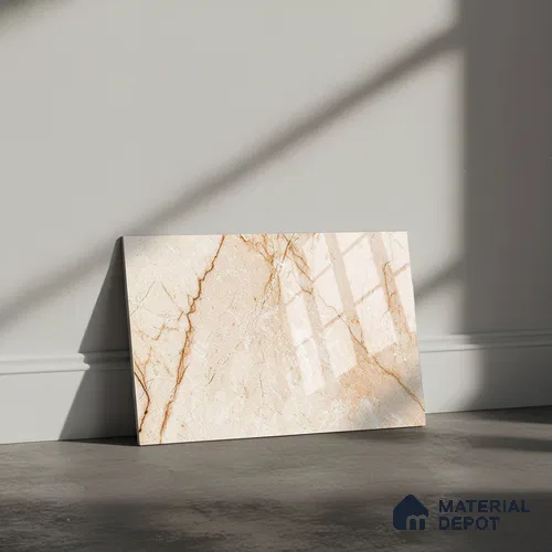 TL 01921 C Marble Beige Dark 18 x 12 inch Glossy Finish Ceramic Wall Tile - 6 mm