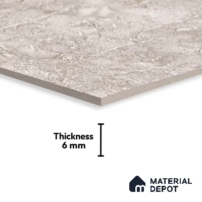 TL 01899 C Stone Grey Dark 18 x 12 inch Glossy Finish Ceramic Wall Tile - 6 mm