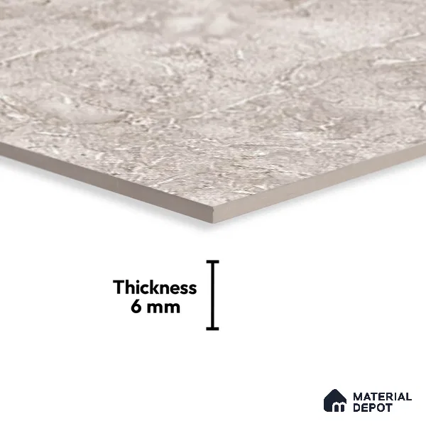 TL 01899 C Stone Grey Dark 18 x 12 inch Glossy Finish Ceramic Wall Tile - 6 mm