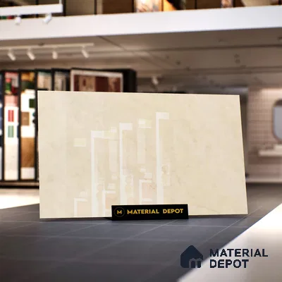 TL 09774 B Crema Venice 6 ft x 4 ft Glossy Finish Vitrified Floor & Wall Tile - 15 mm | Adhesive and Spacers Must be Used During Installation
