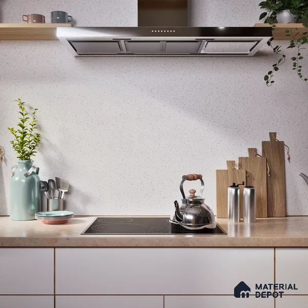 Terrazzo Full Body Floor & Wall Tile | TL 01043 Cresto Bianco | 4 ft x 2 ft Matte Finish Tile - 9 mm | Suitable For Living Room, Bedroom, Kitchen (Sample)