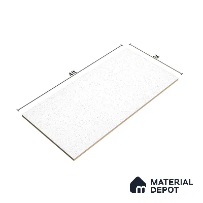 Terrazzo Full Body Floor & Wall Tile | TL 01043 Cresto Bianco | 4 ft x 2 ft Matte Finish Tile - 9 mm | Suitable For Living Room, Bedroom, Kitchen (Sample)