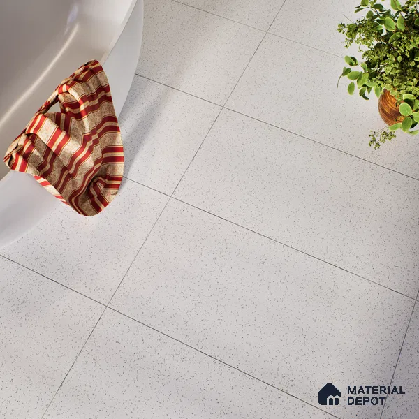 Terrazzo Full Body Floor & Wall Tile | TL 01043 Cresto Bianco | 4 ft x 2 ft Matte Finish Tile - 9 mm | Suitable For Living Room, Bedroom, Kitchen (Sample)