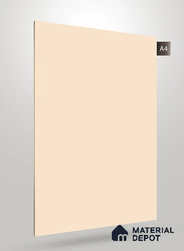 Cream Textured Solid Look CRYSTAL 1136 8 ft x 4 ft Texture Finish Decorative Laminate - 1.25 mm | Suitable for TV Unit, Wardrobe, Kitchen Cabinets