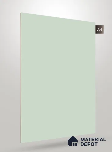 Green Solid Colors Look Crystal 1139 8 ft x 4 ft High Gloss Finish Decorative Laminate - 1.25 mm  | Suitable for Living Room, Kitchen, Office
