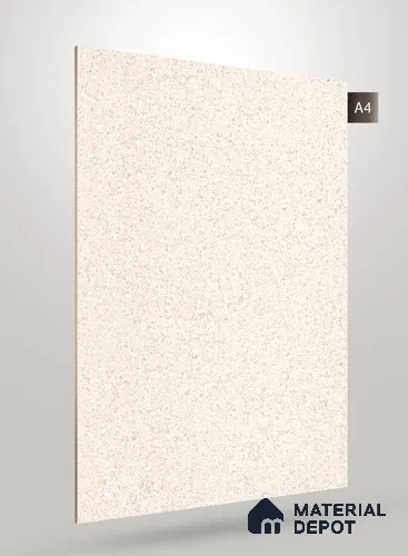 White Marble Look Crystal 1284 8 ft x 4 ft High Gloss Finish Decorative Laminate - 1.25 mm | Suitable for TV Unit, Wardrobe, Kitchen Cabinets