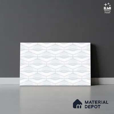 TL 01892 A Crystal Light 18 x 12 inch Glossy Finish Ceramic Wall Tile - 6 mm