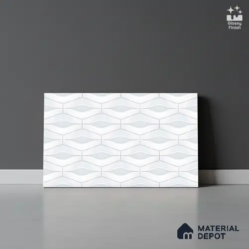 TL 01892 A Crystal Light 18 x 12 inch Glossy Finish Ceramic Wall Tile - 6 mm