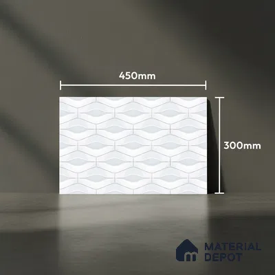 TL 01892 A Crystal Light 18 x 12 inch Glossy Finish Ceramic Wall Tile - 6 mm