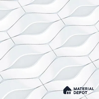 TL 01892 A Crystal Light 18 x 12 inch Glossy Finish Ceramic Wall Tile - 6 mm