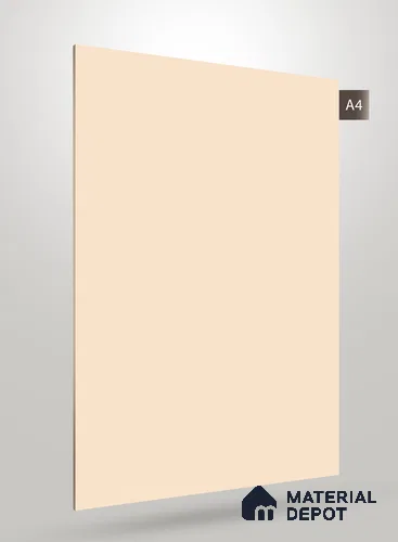 Cream Textured Solid Look CRYSTAL MATTY 1136 8 ft x 4 ft Texture Finish Decorative Laminate - 1.25 mm | Suitable for TV Unit, Wardrobe, Kitchen Cabinets