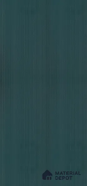 Deep Teal Green Fluted Solid Color Crystal Z+ AM 1175 8 ft x 4 ft Texture Finish Decorative Laminate - 1.25 mm | Suitable for TV Unit,Wardrobe, Kitchen Cabinets