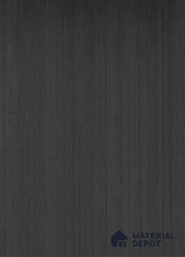Charcoal Black Fluted Solid Color Crystal Z+ AM 1177 8 ft x 4 ft Texture Finish Decorative Laminate - 1.25 mm | Suitable for TV Unit,Wardrobe, Kitchen Cabinets