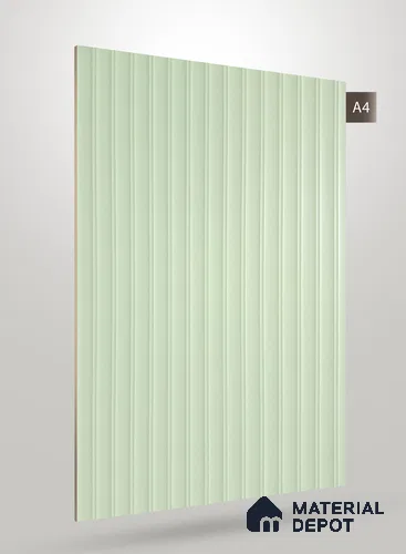 Pale Beige Fluted Solid Color CRYSTAL Z+ BB 1139 8 ft x 4 ft Texture Finish Decorative Laminate - 1.25 mm | Suitable for TV Unit,Wardrobe, Kitchen Cabinets