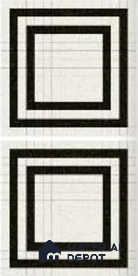 Subway Wall Tile TL 04979 Marrakech Marquina Black & White 8 x 8 inch Ceramic Matte Finish - 10 mm | Suitable for Highlighter Walls, Foyer, Bathroom, Kitchen Wall & Backsplashes (Sample)